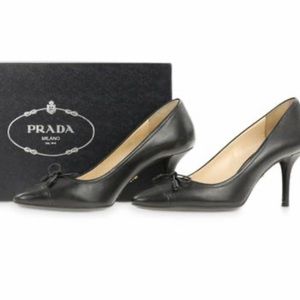Black Prada pumps
